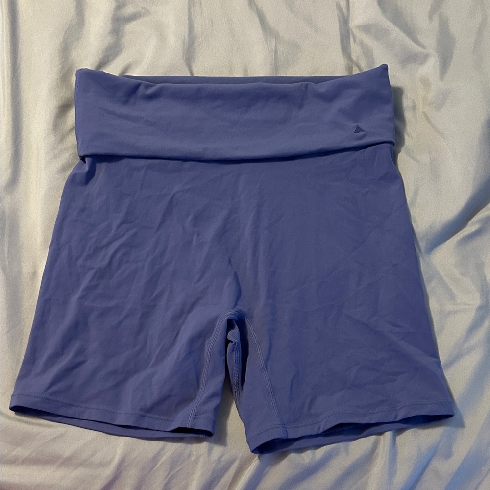 Women's Purple High-Rise Bike Shorts